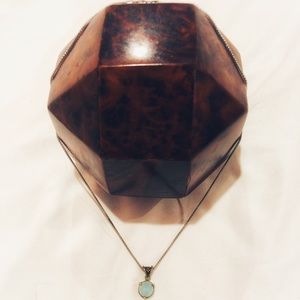 Free People aqua stone necklace